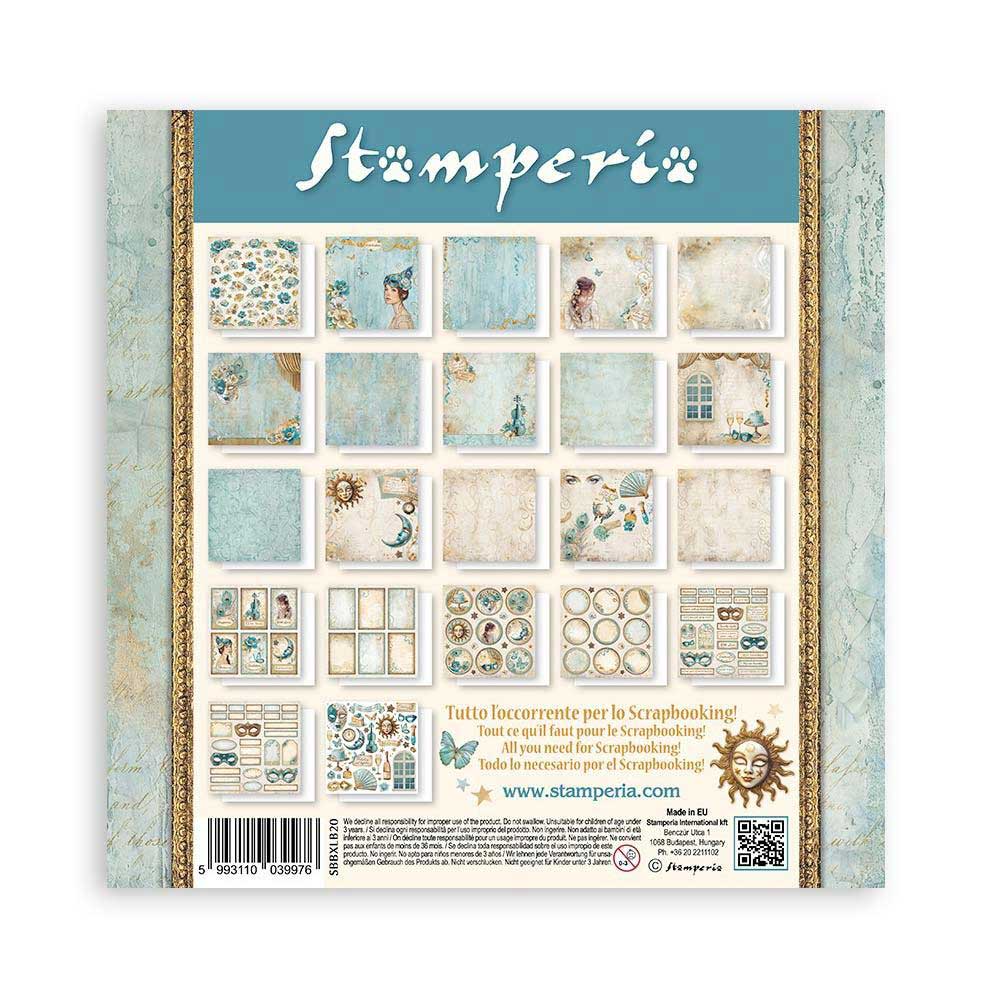 Stamperia Masquerade Collection - 12" x 12" Maxi Paper Pad [SBBXLB20] - Image 2