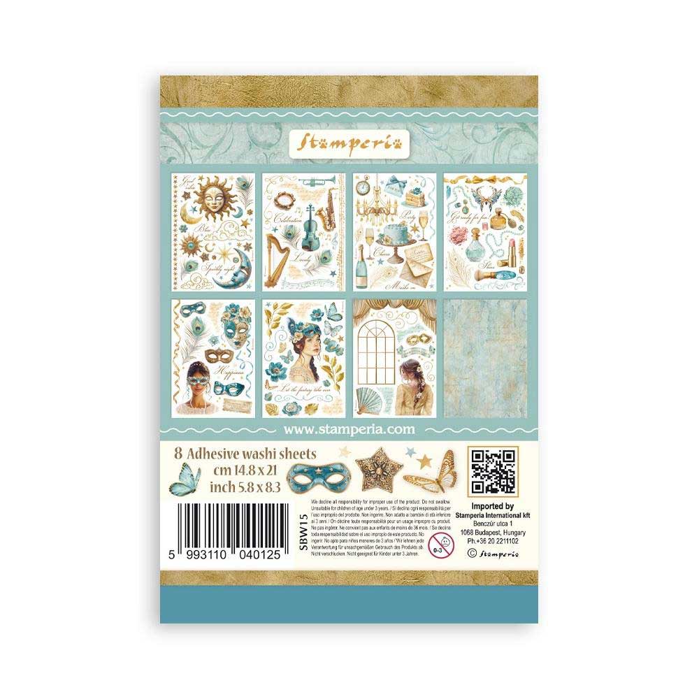 Stamperia Masquerade Collection - Washi Pad [SBW15] - Image 2