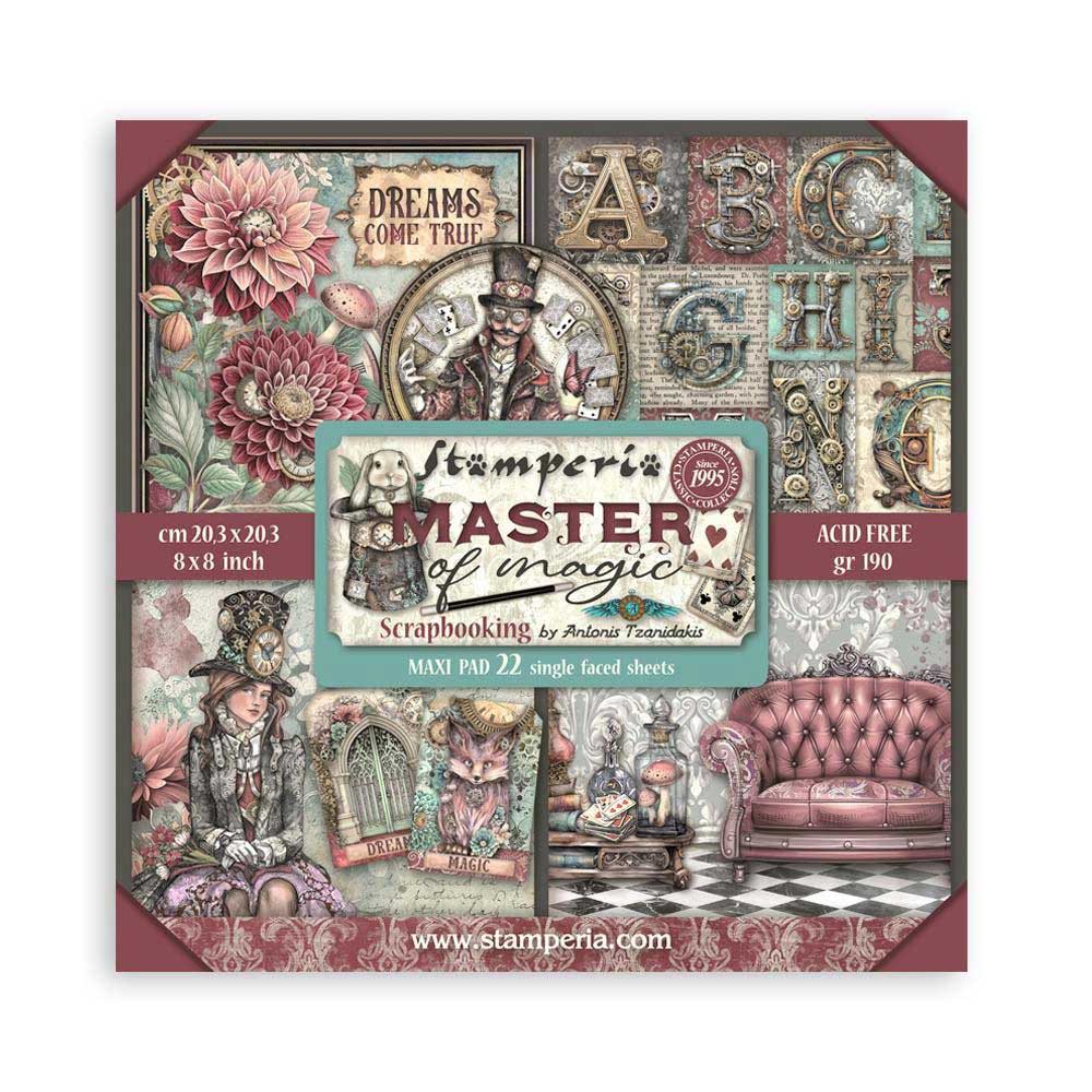 Stamperia Master Of Magic Collection - 8" x 8" Maxi Paper Pad [SBBSXB09]