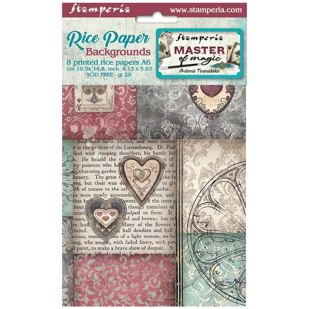 Stamperia Master Of Magic Collection - A6 Rice Paper Backgrounds [DFSAK6037]