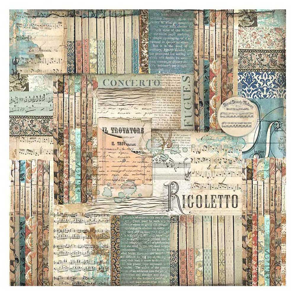 Stamperia Music Collection - Fabric Collection [SBPLT38] - Image 3