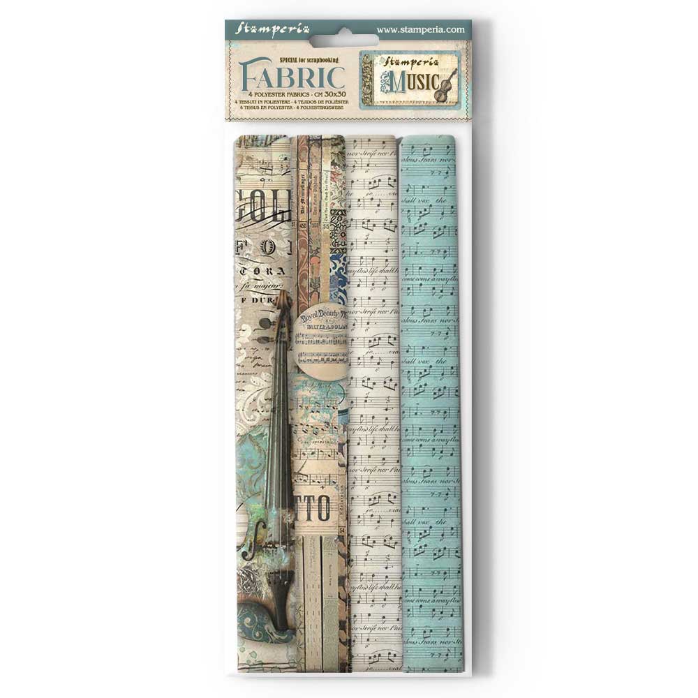 Stamperia Music Collection - Fabric Collection [SBPLT38]