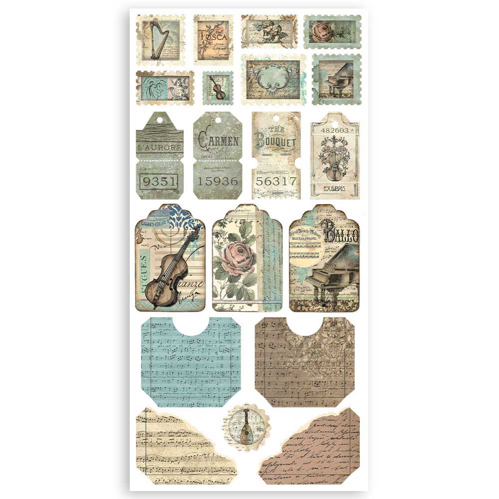 Stamperia Music Collection - Paper Cut-Outs [SBBCT05] - Image 3