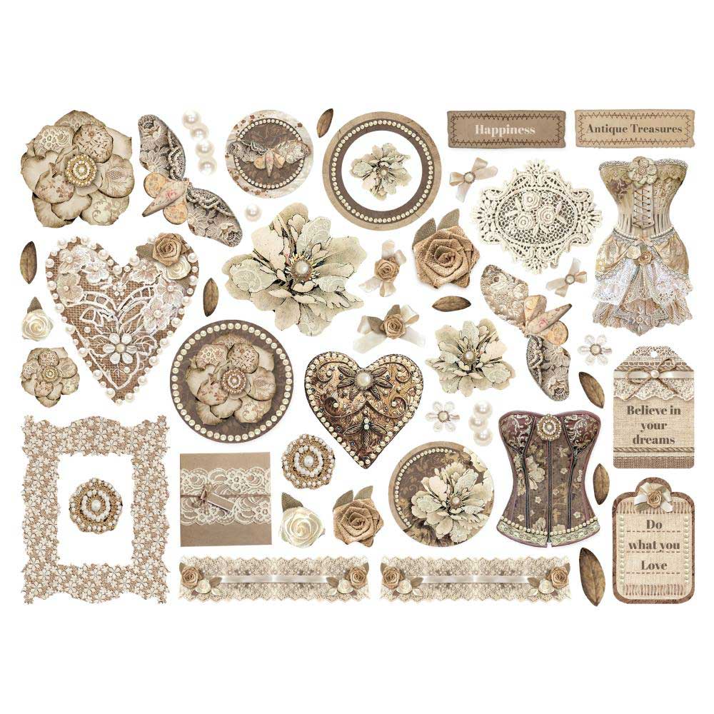 Stamperia Old Lace Collection - Die Cuts [DFLDC107] - Image 2