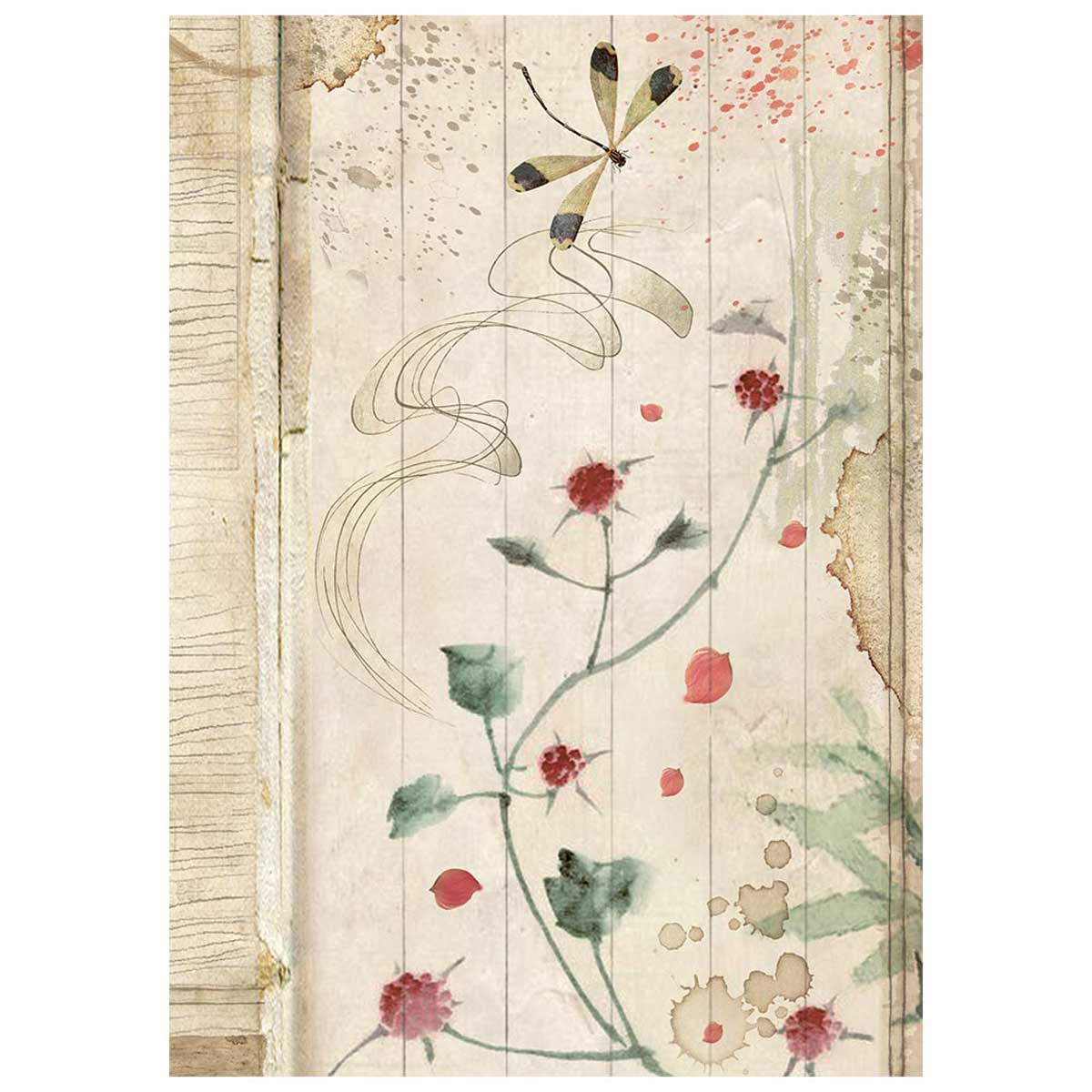 Stamperia Oriental Garden Collection - A6 Rice Paper Backgrounds [DFSAK6057] - Image 9