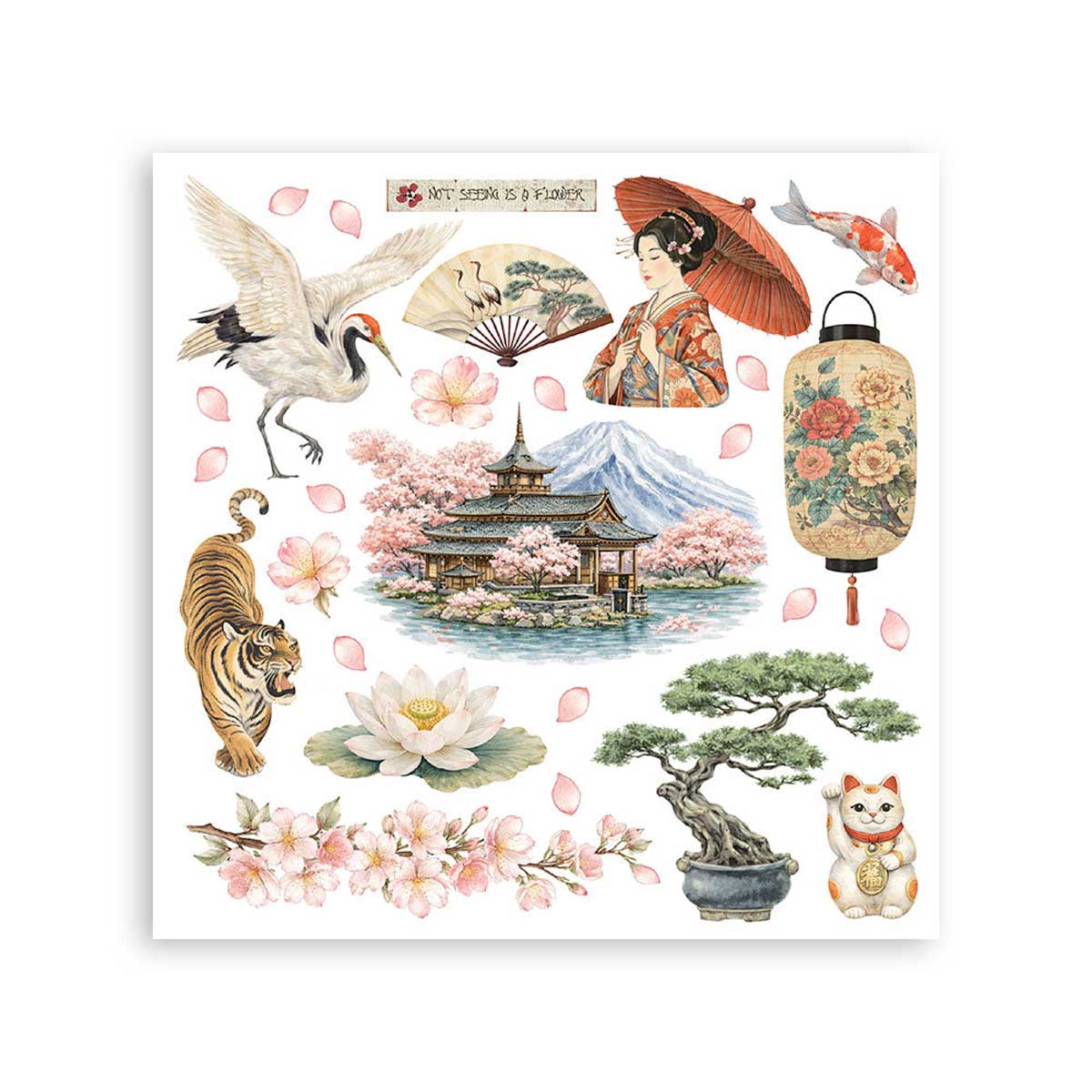 Stamperia Oriental Garden Collection - Rub On Kit [DFLRBX19] - Image 5