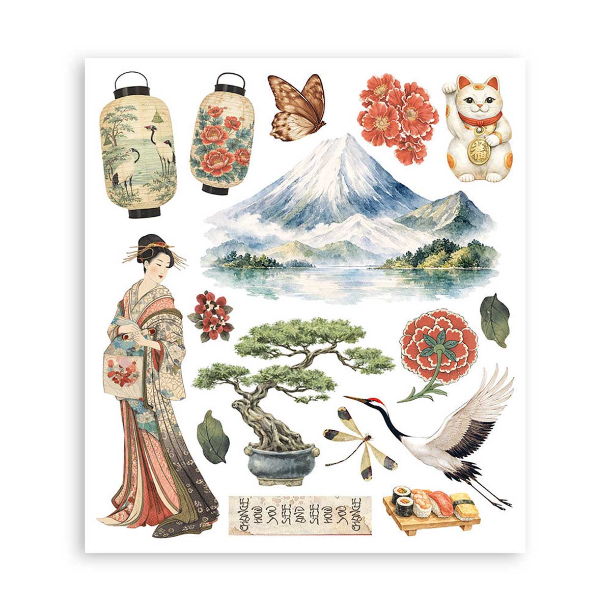 Stamperia Oriental Garden Collection - Rub On Selection [DFLRBXG11] - Image 5