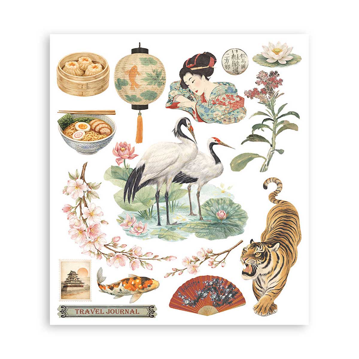Stamperia Oriental Garden Collection - Rub On Selection [DFLRBXG11] - Image 7