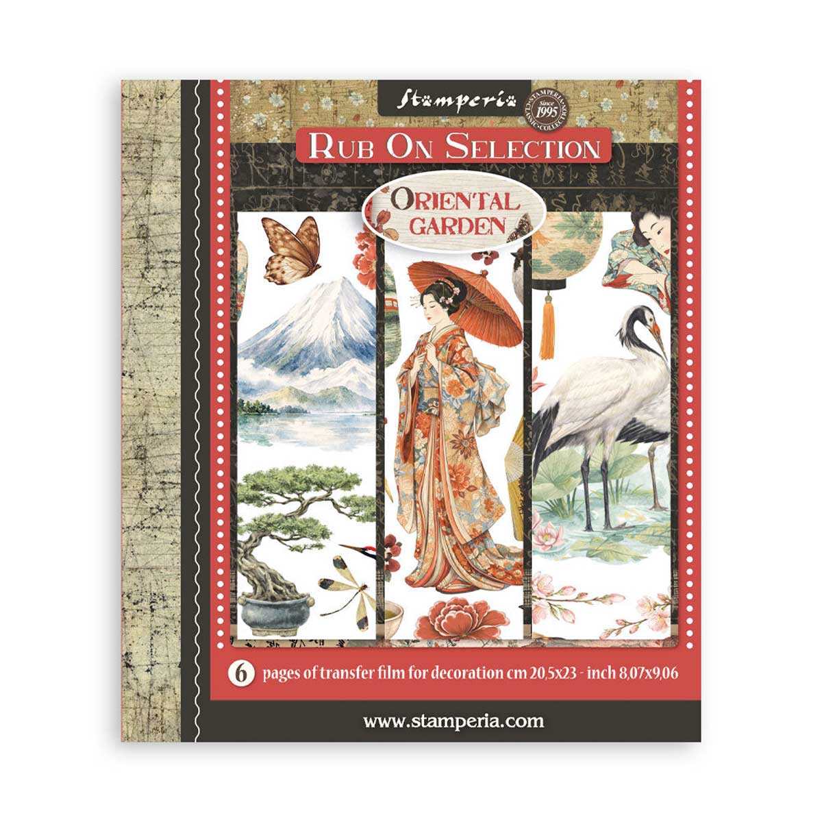 Stamperia Oriental Garden Collection - Rub On Selection [DFLRBXG11]