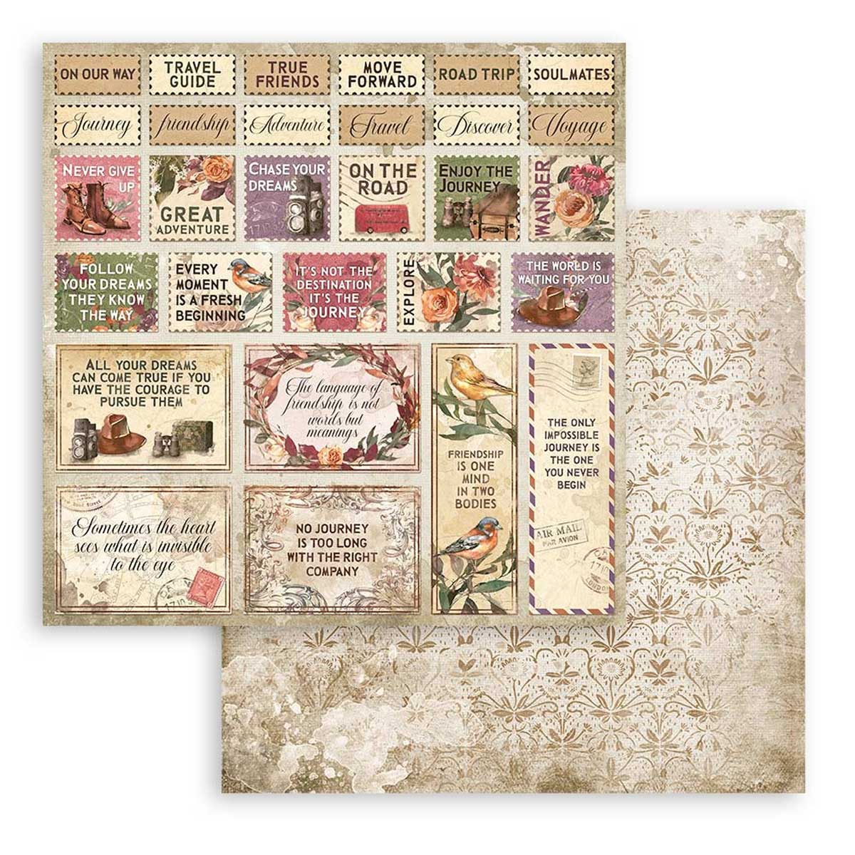 Stamperia Our Way Collection - 12" x 12" Paper Pad [SBBL115] - Image 11