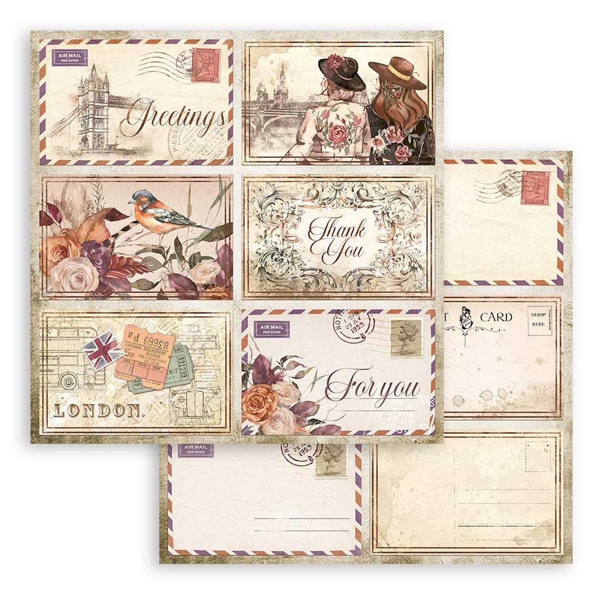 Stamperia Our Way Collection - 12" x 12" Paper Pad [SBBL115] - Image 12
