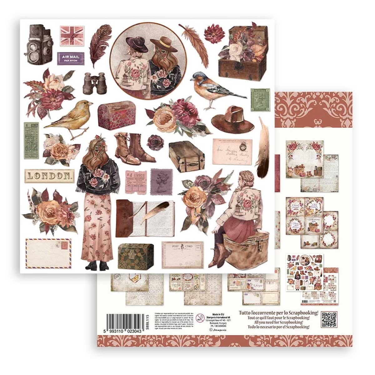 Stamperia Our Way Collection - 12" x 12" Paper Pad [SBBL115] - Image 13