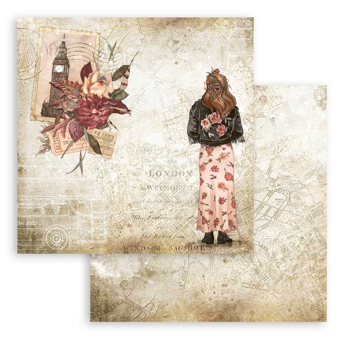Stamperia Our Way Collection - 12" x 12" Paper Pad [SBBL115] - Image 6