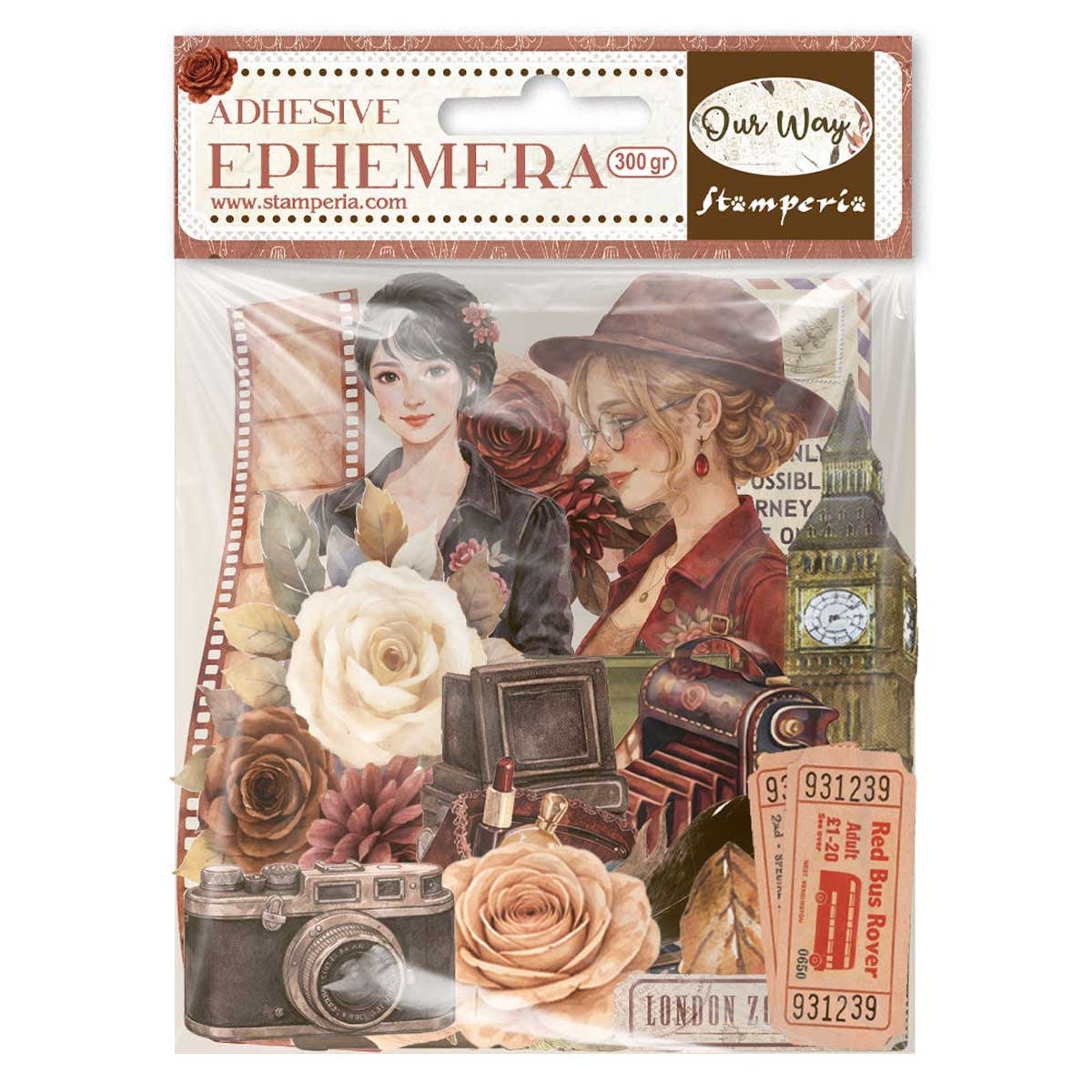 Stamperia Our Way Collection - Adhesive Ephemera [DFLCT91]