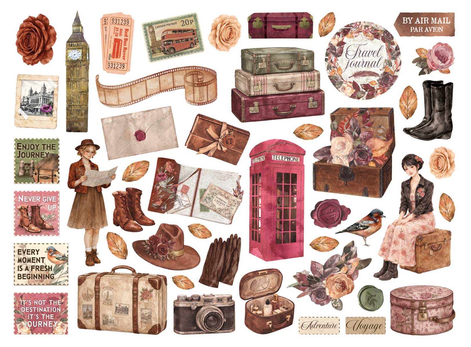 Stamperia Our Way Collection - Die Cuts [DFLDC143] - Image 2