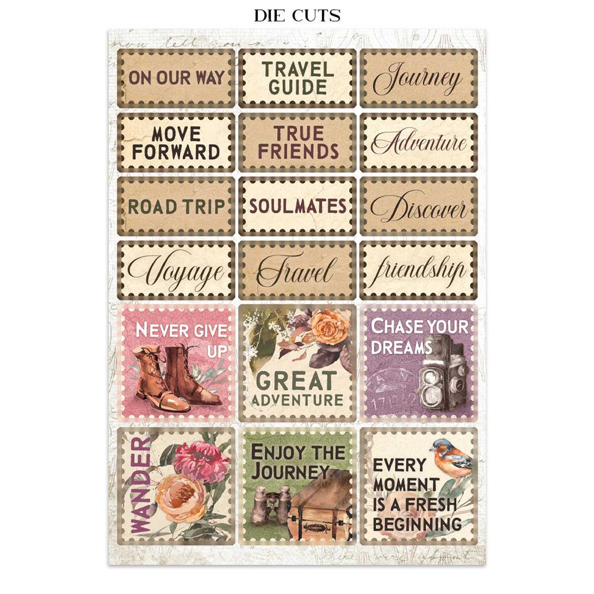 Stamperia Our Way Collection - Junk Journal Focus Points [SBJKS09] - Image 12