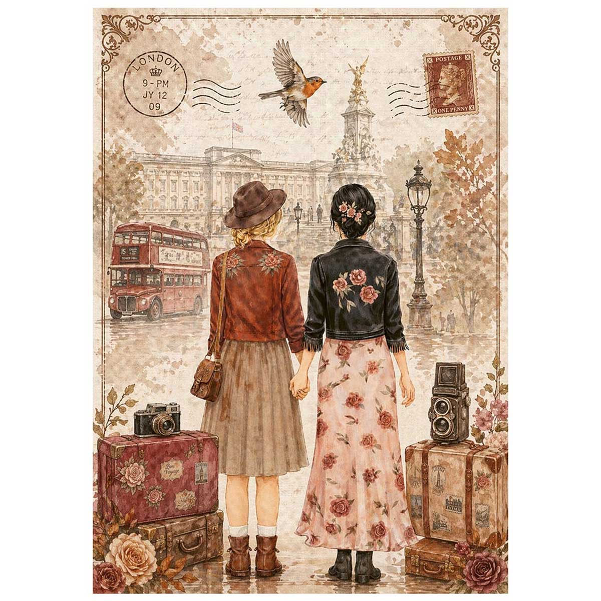Stamperia Our Way Collection - Mini Rice Paper Set [DFSA6X12] - Image 5