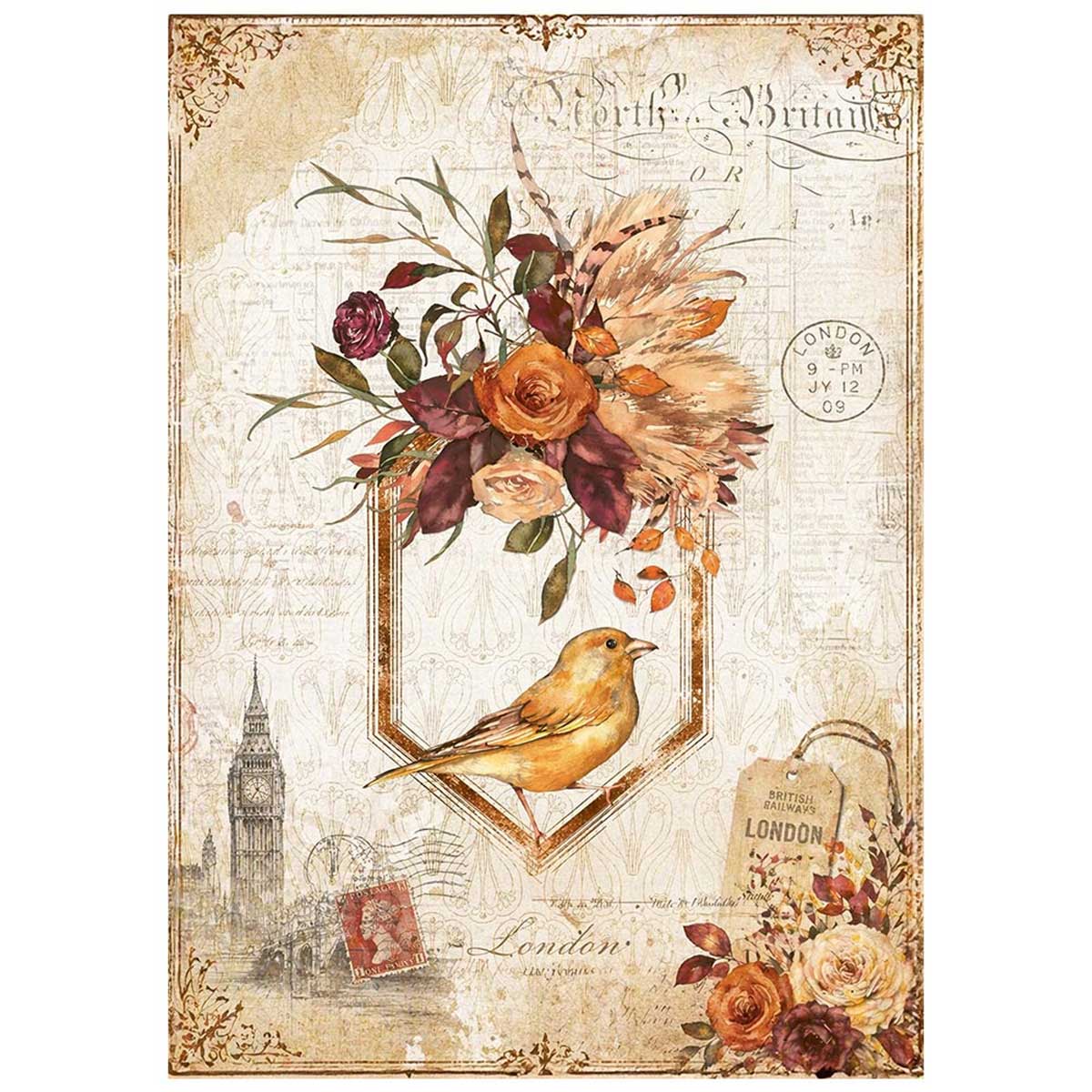 Stamperia Our Way Collection - Mini Rice Paper Set [DFSA6X12] - Image 8