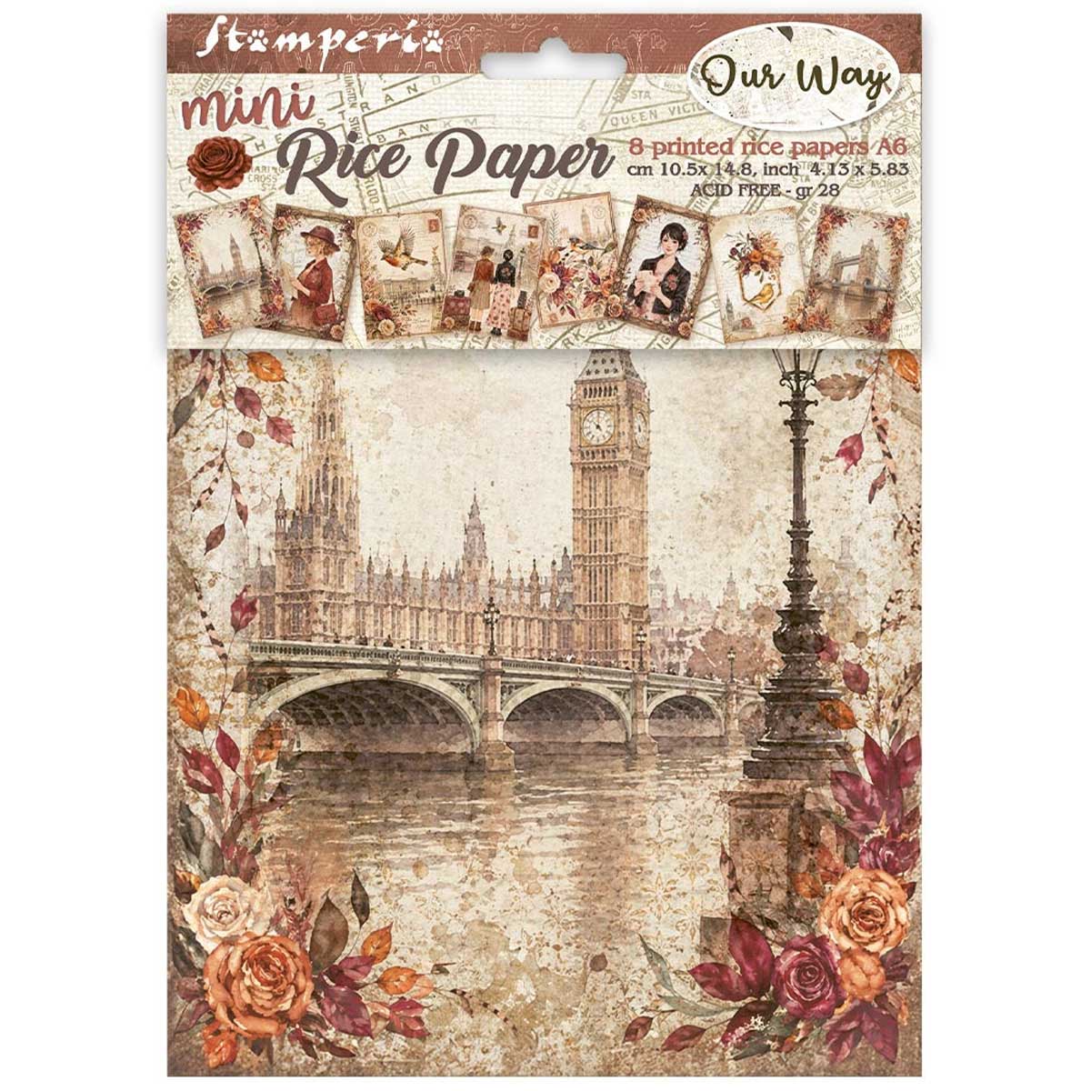 Stamperia Our Way Collection - Mini Rice Paper Set [DFSA6X12]