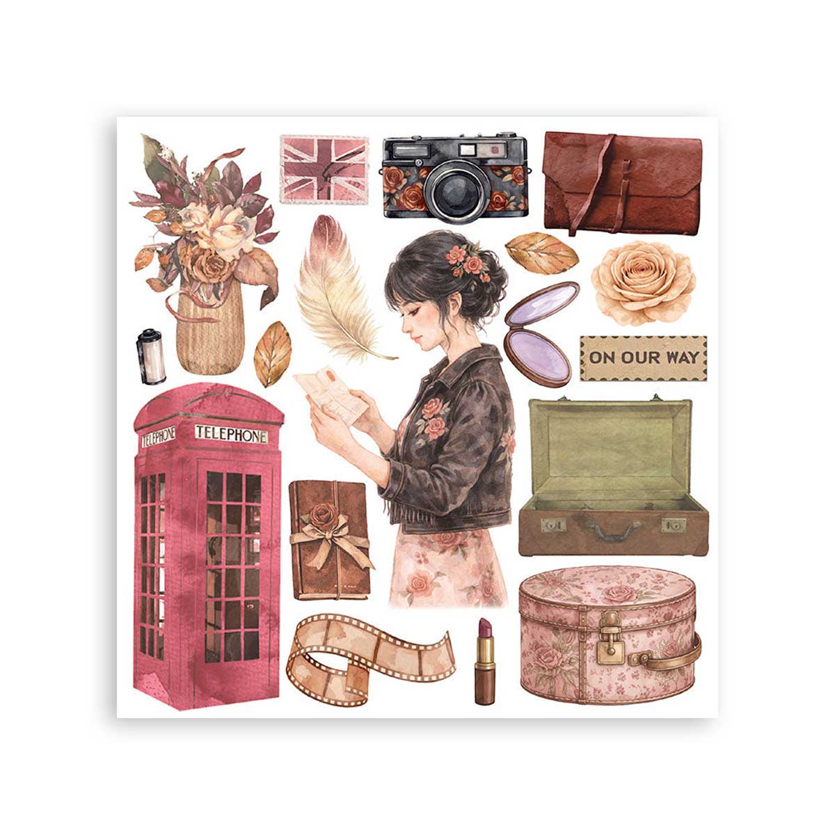 Stamperia Our Way Collection - Rub On Kit [DFLRBX23] - Image 2
