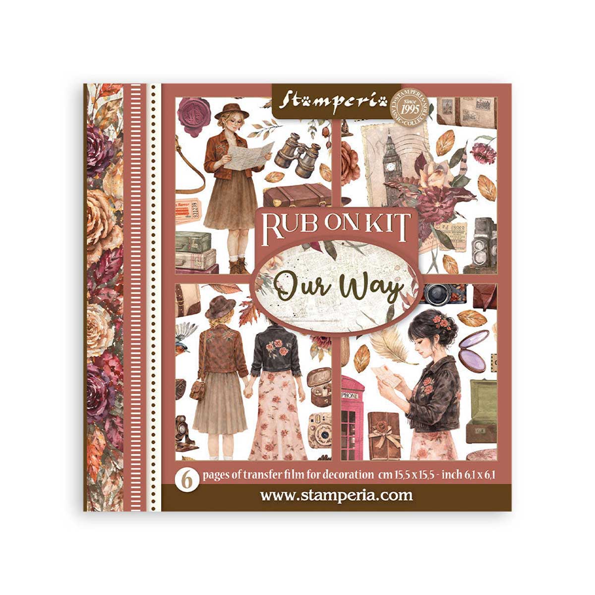Stamperia Our Way Collection - Rub On Kit [DFLRBX23]