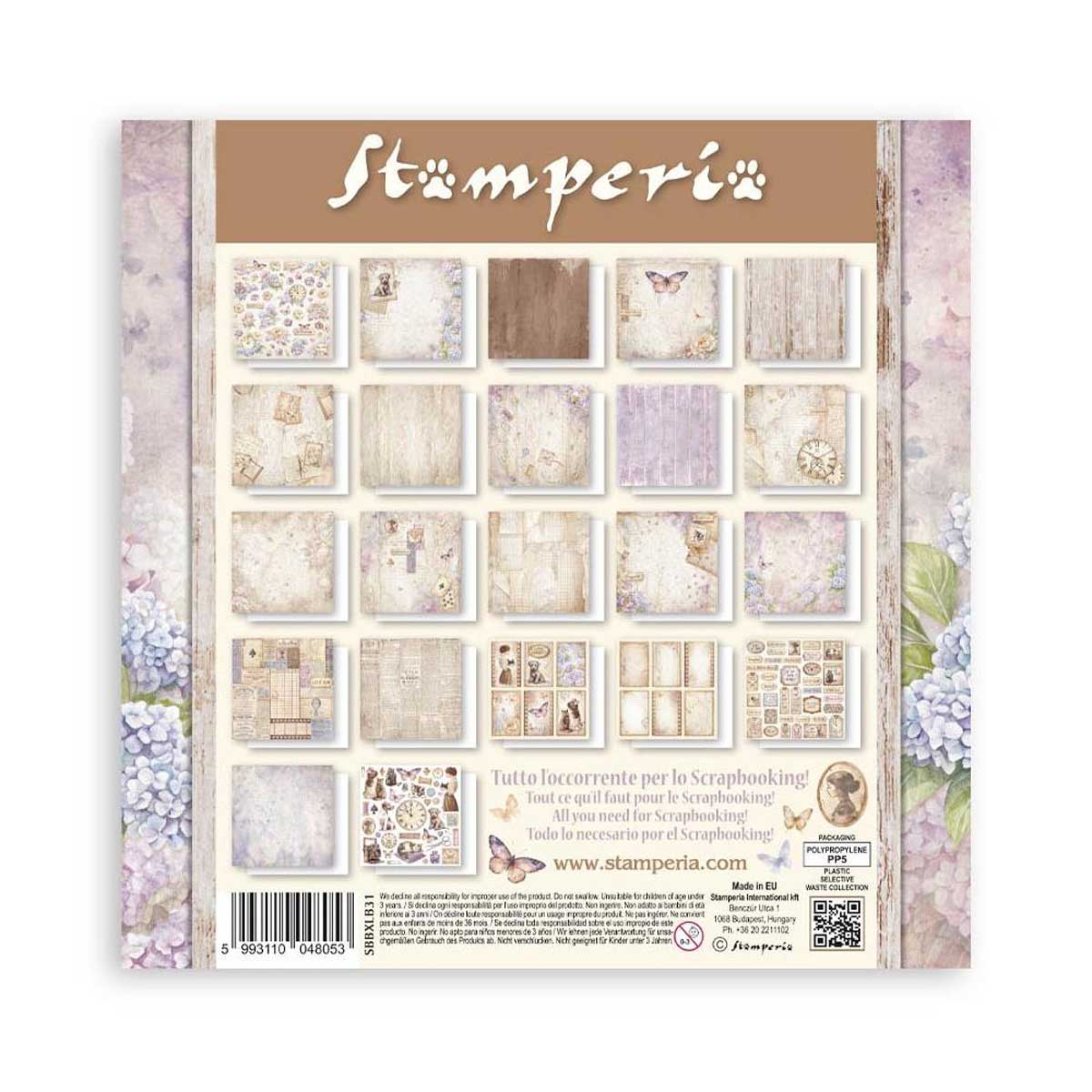Stamperia Quiet Days Collection - 12" x 12" Maxi Paper Pad [SBBXLB31] - Image 2