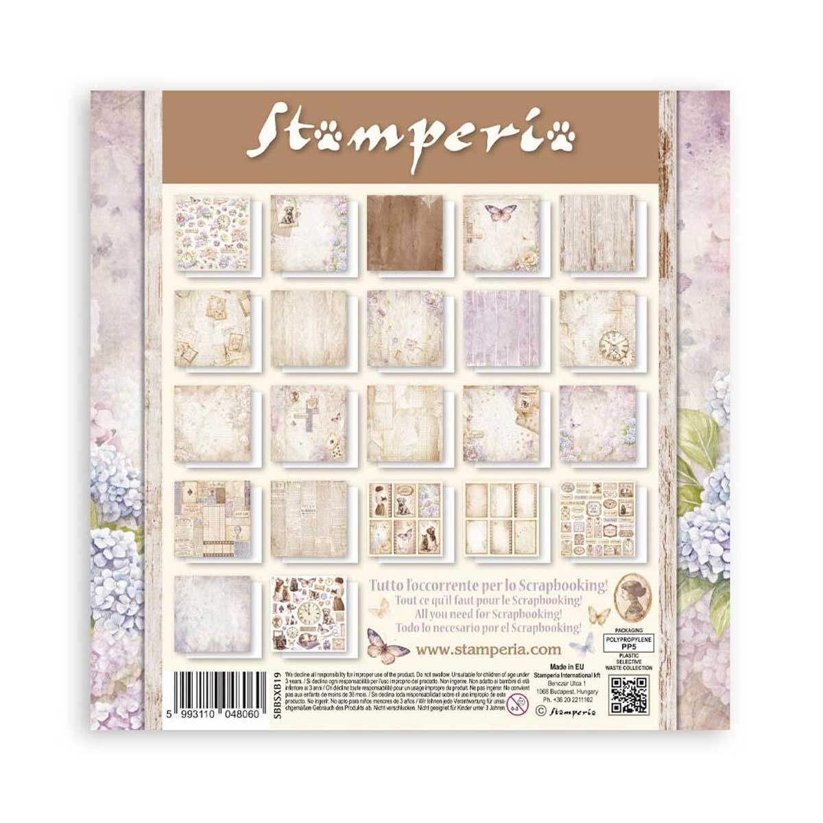 Stamperia Quiet Days Collection - 8" x 8" Maxi Paper Pad [SBBSXB19] - Image 2