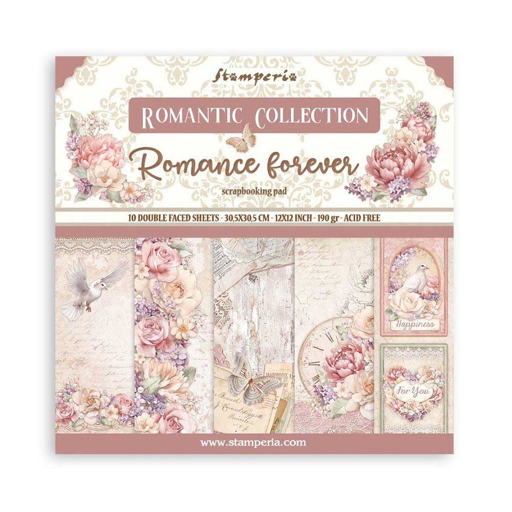 Stamperia Romantic Threads Paper Pad 12x12