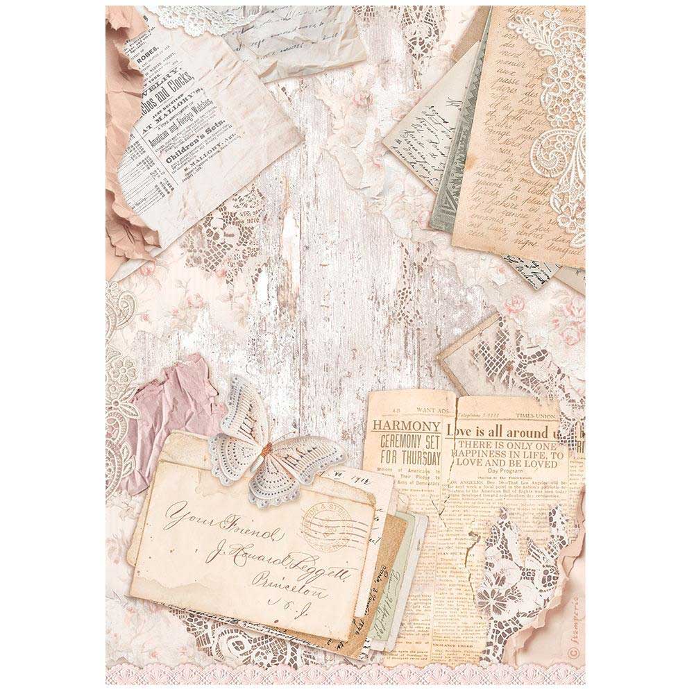 Stamperia Romance Forever Collection - A4 Rice Paper Selection [DFSA4XRM] - Image 7
