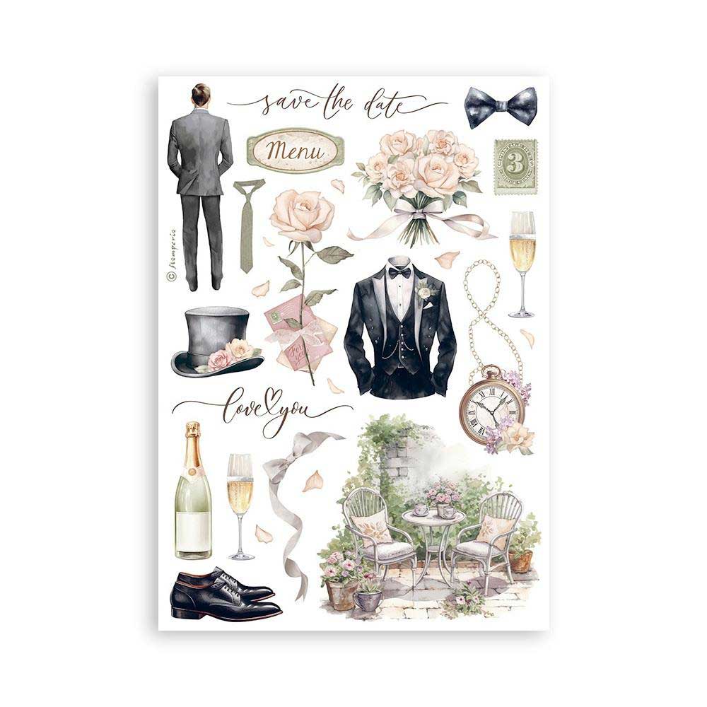 Stamperia Romance Forever Collection - A5 Washi Pad [SBW02] - Image 4
