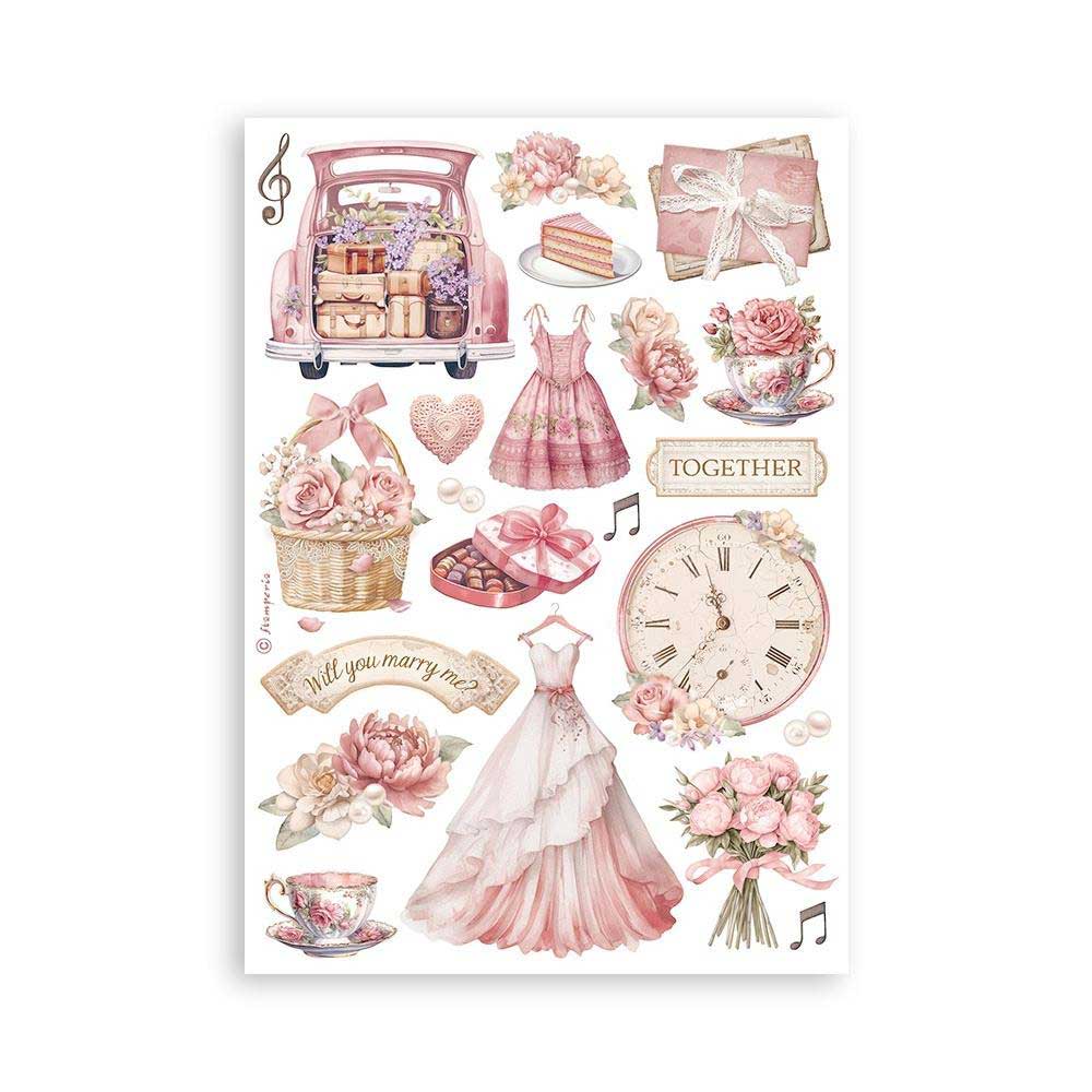 Stamperia Romance Forever Collection - A5 Washi Pad [SBW02] - Image 5