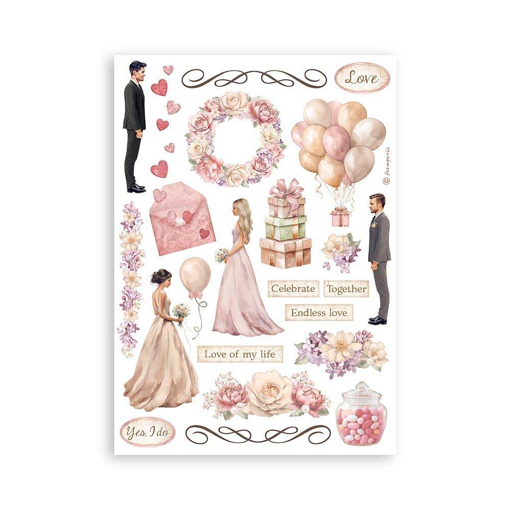Stamperia Romance Forever Collection - A5 Washi Pad [SBW02] - Image 6