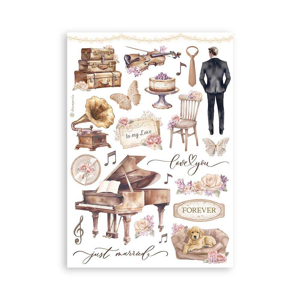 Stamperia Romance Forever Collection - A5 Washi Pad [SBW02] - Image 7