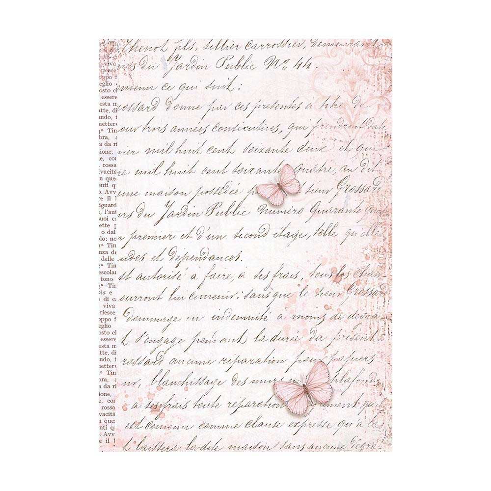 Stamperia Roseland Collection - A6 Rice Paper Backgrounds [DFSAK6006] - Image 4