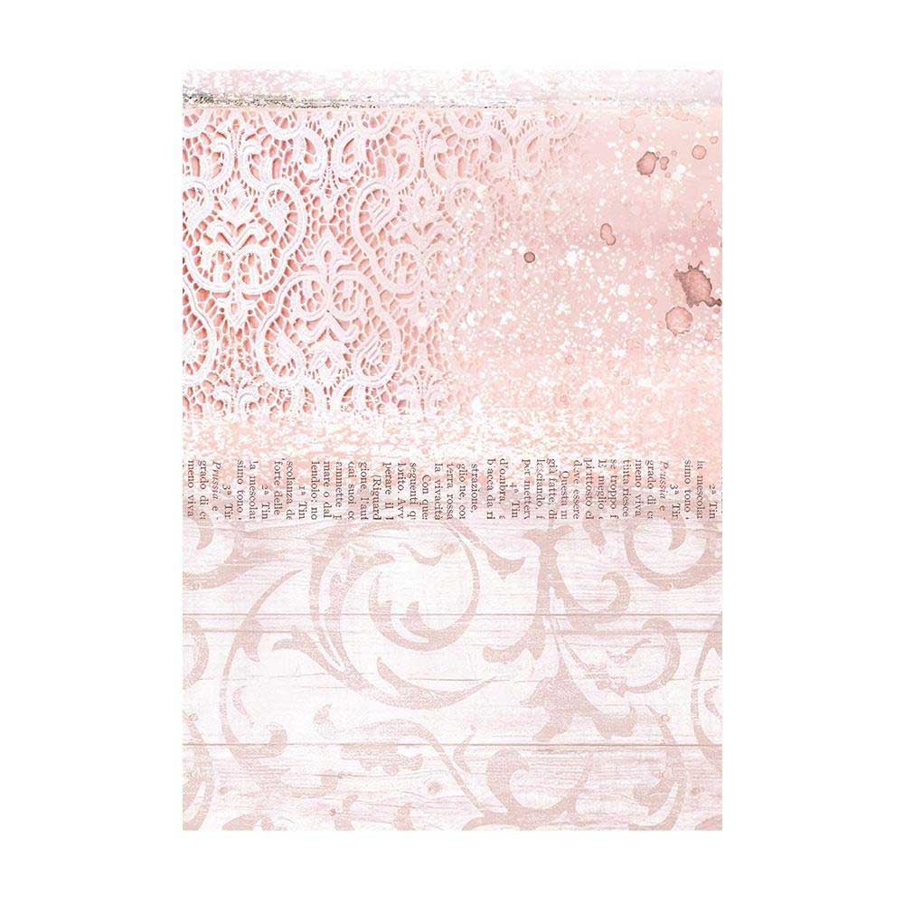 Stamperia Roseland Collection - A6 Rice Paper Backgrounds [DFSAK6006] - Image 9