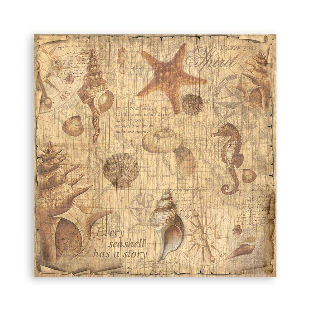 Stamperia Sea Land Collection - Fabric [SBPLT25] - Image 3