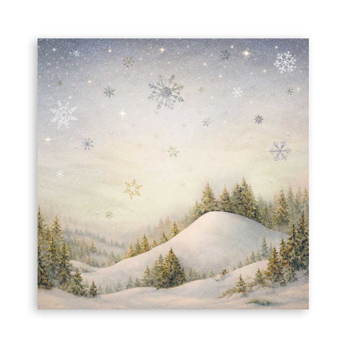 Stamperia Silent Night Collection - 12" x 12" Maxi Paper Pad [SBBXLB40] - Image 4