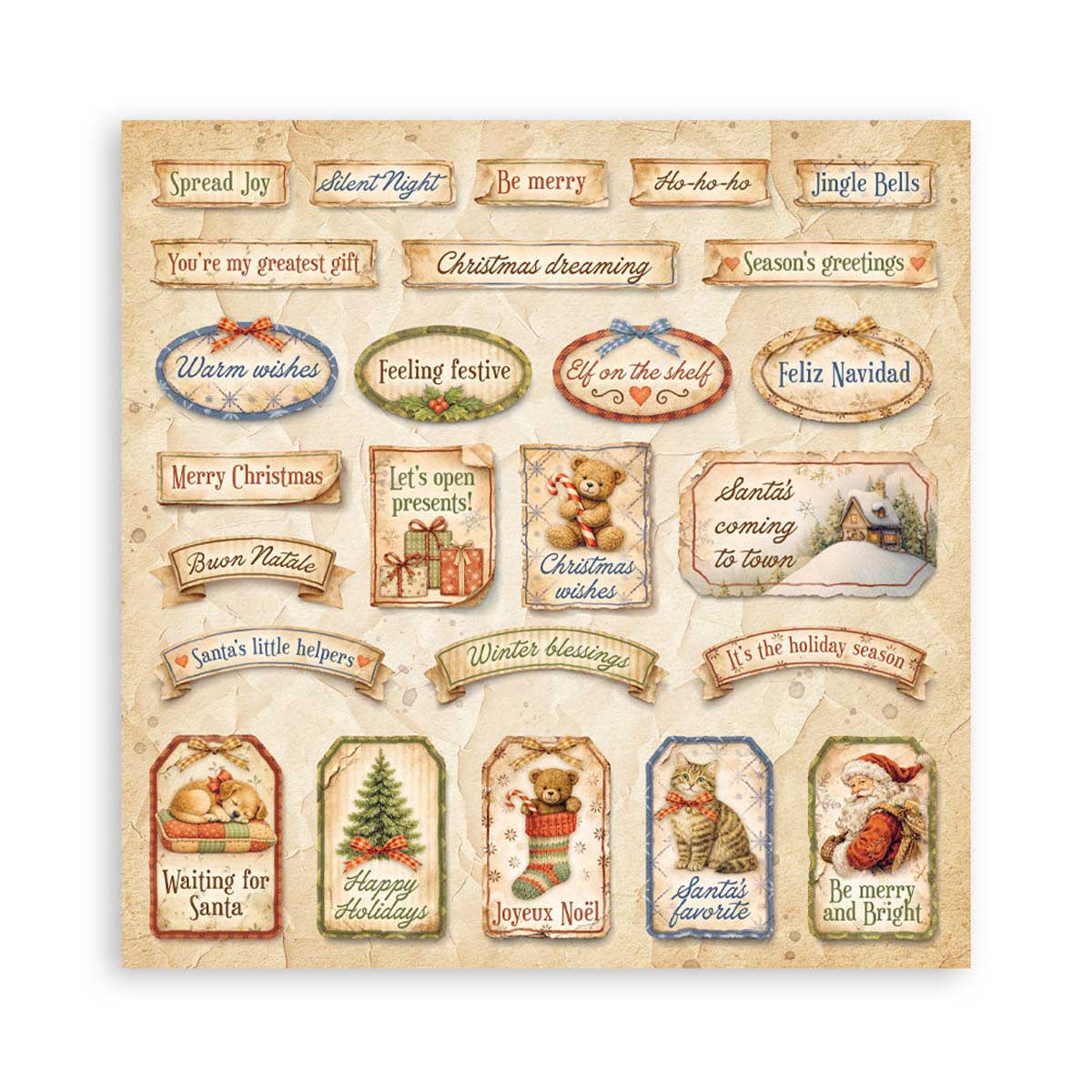Stamperia Silent Night Collection - 12" x 12" Paper Pad [SBBL192] - Image 2