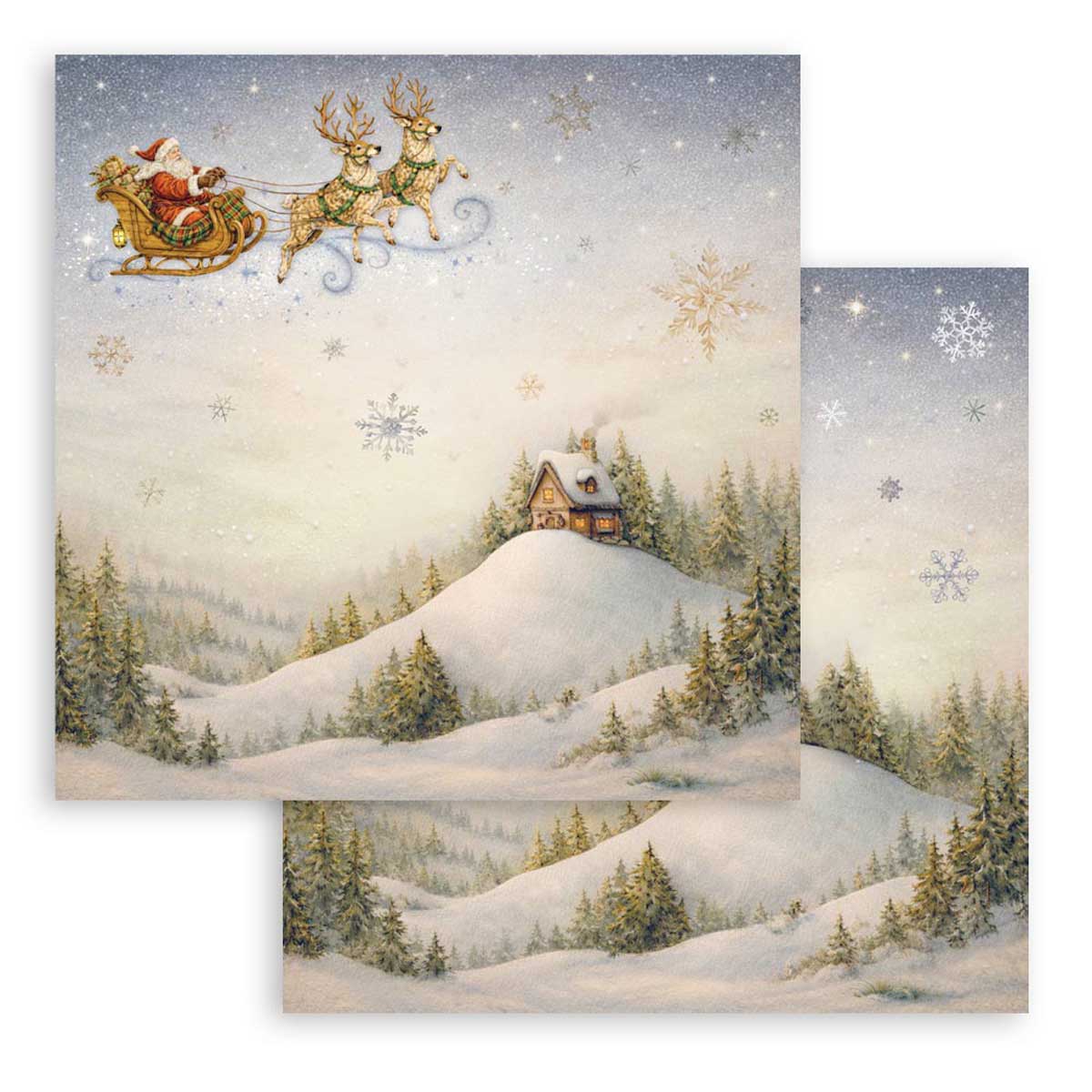 Stamperia Silent Night Collection - 12" x 12" Paper Pad [SBBL192] - Image 4
