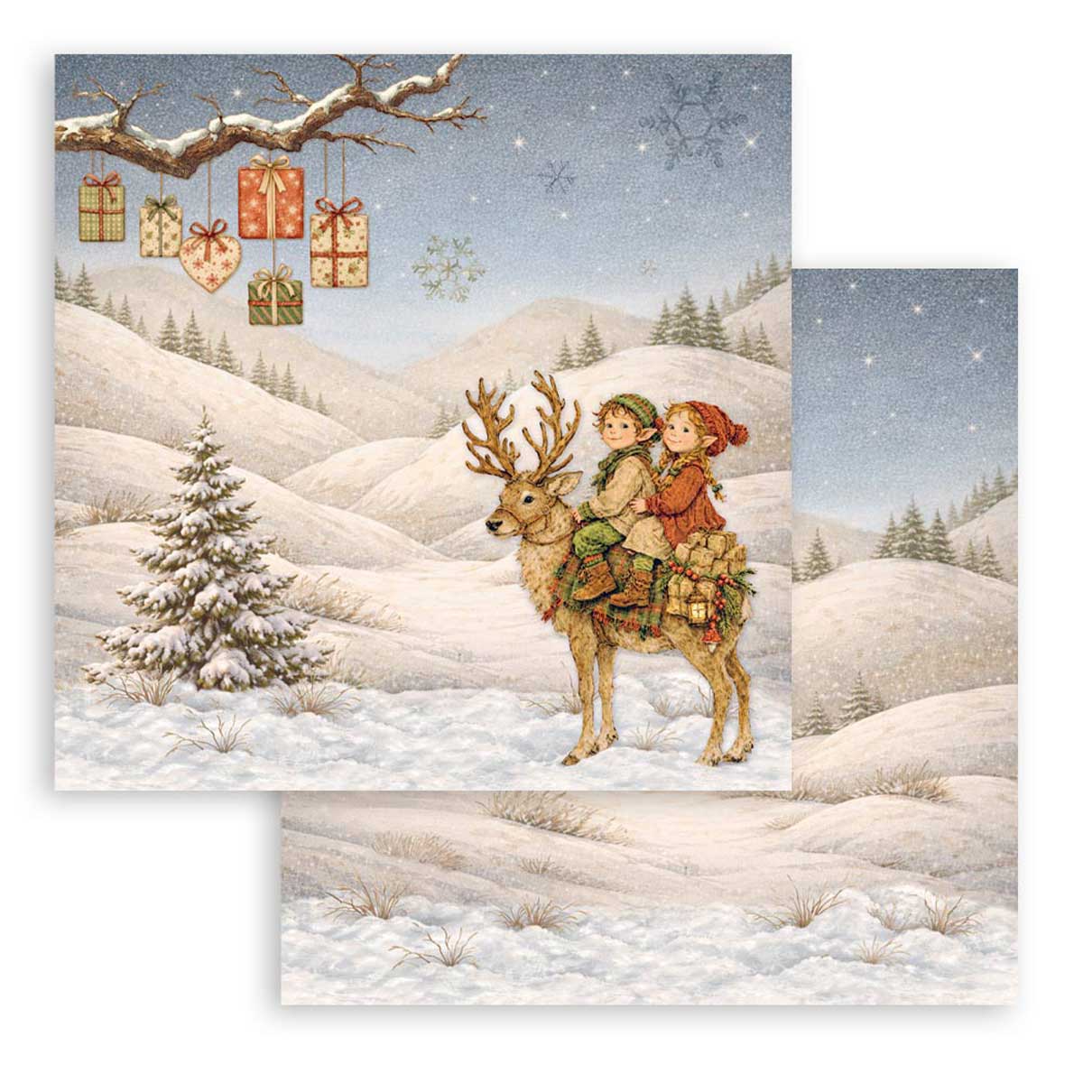 Stamperia Silent Night Collection - 12" x 12" Paper Pad [SBBL192] - Image 7