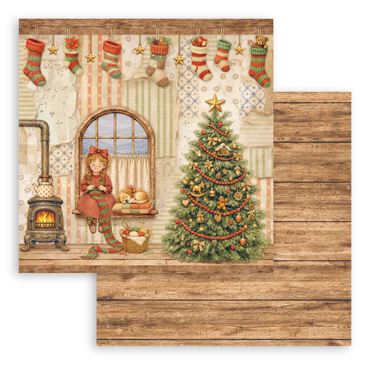 Stamperia Silent Night Collection - 12" x 12" Paper Pad [SBBL192] - Image 10