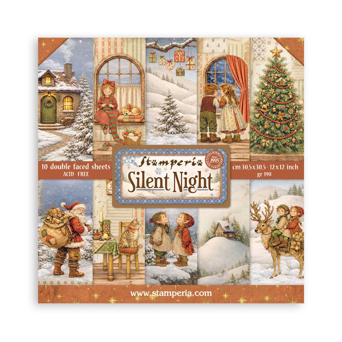 Stamperia Silent Night Collection - 12" x 12" Paper Pad [SBBL192]