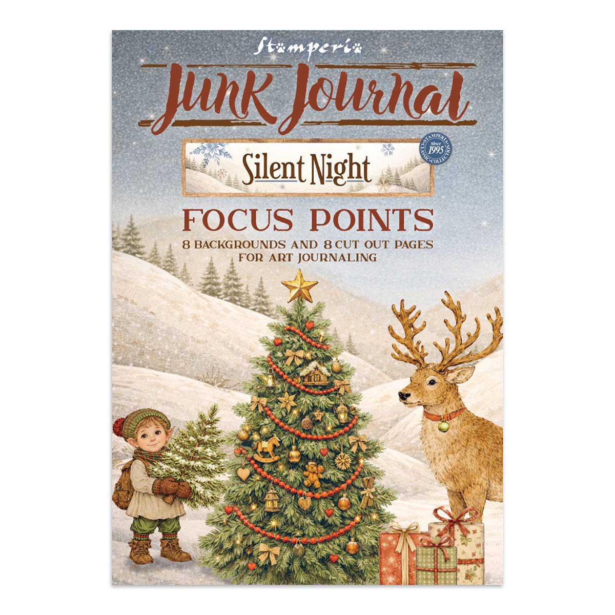 Stamperia Silent Night Collection - Junk Journal Focus Points [SBJKS06]