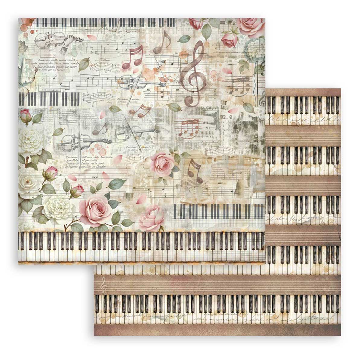 Stamperia Symphony Collection - 12" x 12" Maxi Backgrounds Selection [SBBL189] - Image 4