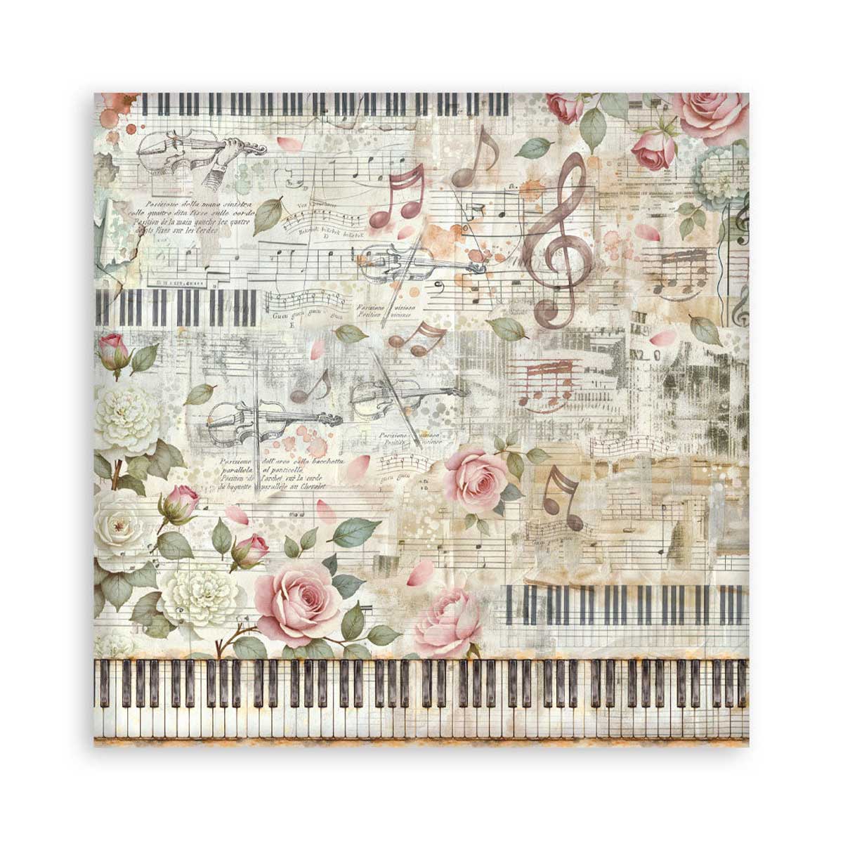 Stamperia Symphony Collection - 12" x 12" Maxi Backgrounds Selection [SBBL189] - Image 5