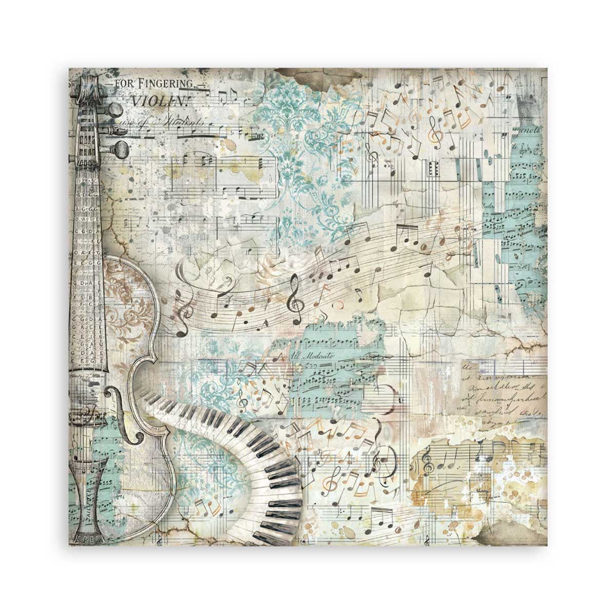 Stamperia Symphony Collection - 12" x 12" Maxi Backgrounds Selection [SBBL189] - Image 8