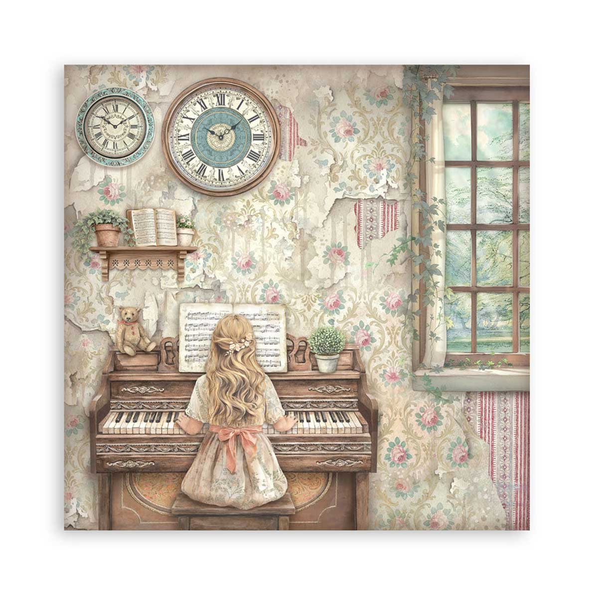Stamperia Symphony Collection - 12" x 12" Maxi Paper Pad [SBBXLB38] - Image 6