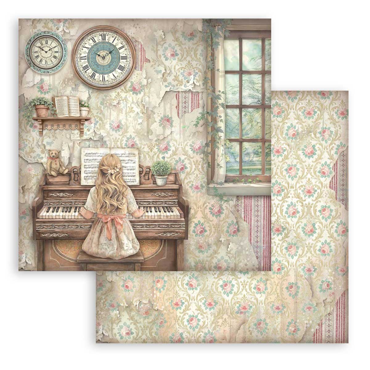 Stamperia Symphony Collection - 12" x 12" Paper Pad [SBBL188] - Image 4