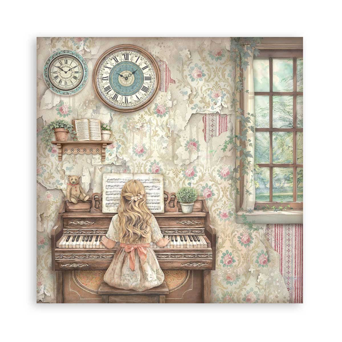 Stamperia Symphony Collection - 12" x 12" Paper Pad [SBBL188] - Image 5