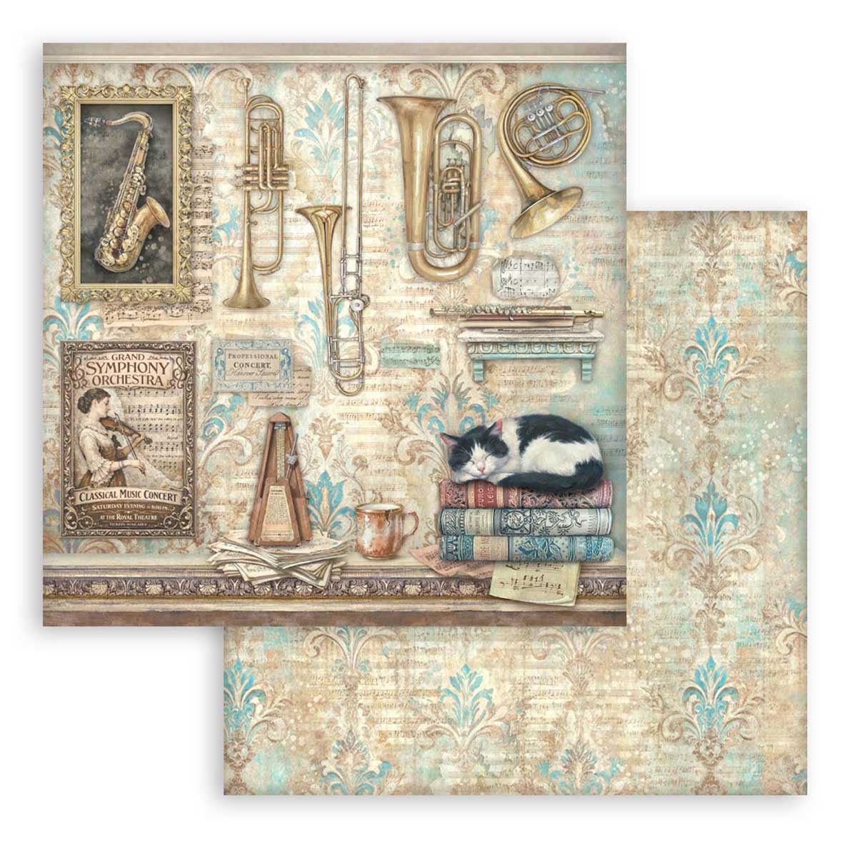 Stamperia Symphony Collection - 12" x 12" Paper Pad [SBBL188] - Image 7